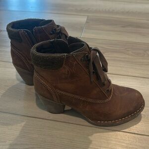 Clarke’s leather booties
